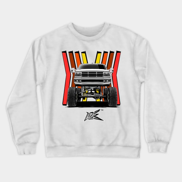 FORD f250 obs white Crewneck Sweatshirt by naquash